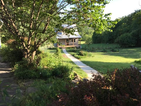 View of The Garden Cottage and our garden.