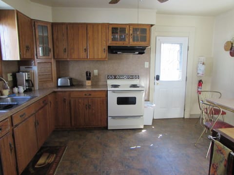 Kitchen and back door
