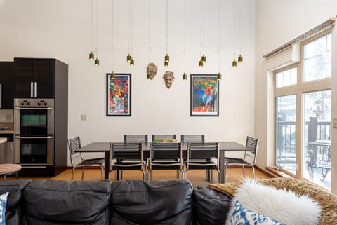 Dining room area. Table expands to seat 12.