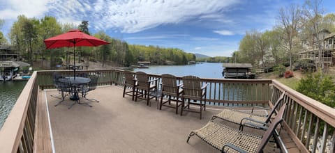 Panoramic view from the upper dock