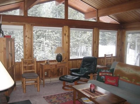Living room with lots of light in private setting