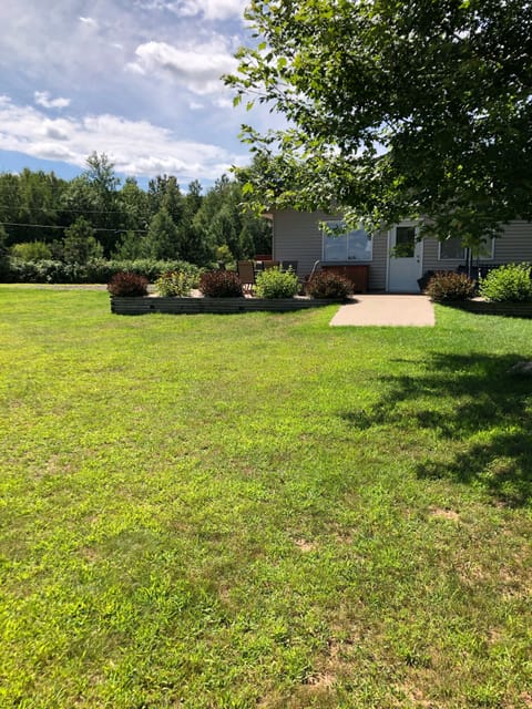 Looking at house from lake; house is entirely handicap accessible 