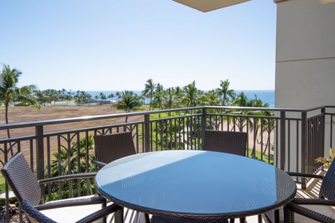 Take in the beautiful ocean view from the lanai.