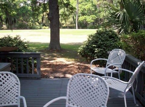 Back deck - View of the 18th Tee