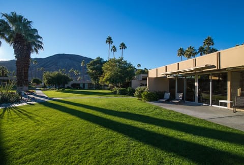 Front patio.  Work on your short game on lush lawns.