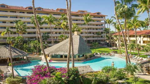 The Beautiful pool and courtyard at Marina Sol Resort