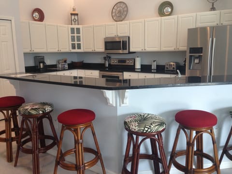 Modern Kitchen with Counter Stools for 6