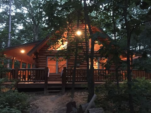 Dusk at the lodge.