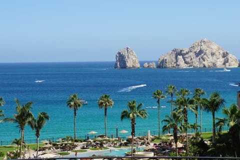 CENTER BALCONY VIEW OF BEACH AND ARCH