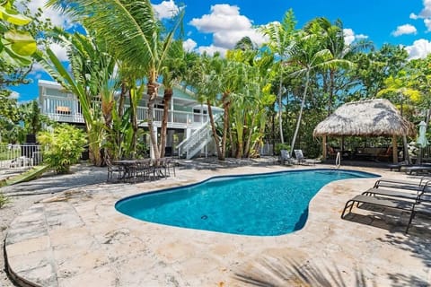 Backyard with in-ground pool