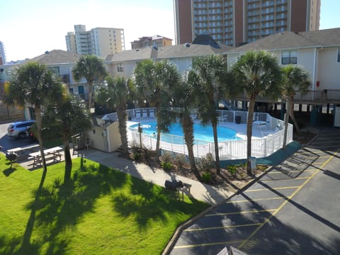 Pool View From Deck of Master Bedroom
