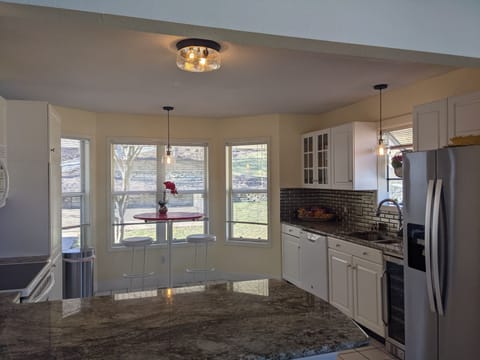 View of the Kitchen with Bay Window