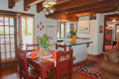 Dining and Kitchen open up to covered patio