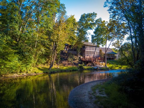 Luxury Pigeon Forge Cabin "Crystal Waters" - Located on the Shore of the Little Pigeon River