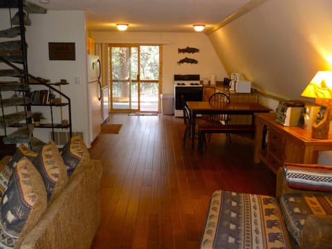 Lower level from living area to kitchen