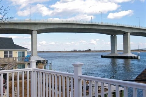 Views from the Overlook Cottage Balcony facing Sandy Hook and the NYC Skyline