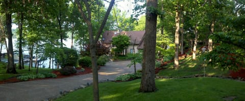 Front of house. 1st drive. Parking is not a problem. There is an upper 2nd drive