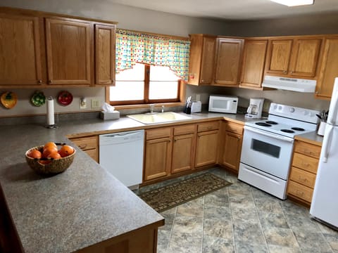 Fully stocked kitchen