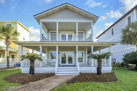 This large, luxurious home, Crystal Clear, has a private pool and beach access.