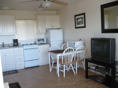 Kitchen area and dining table