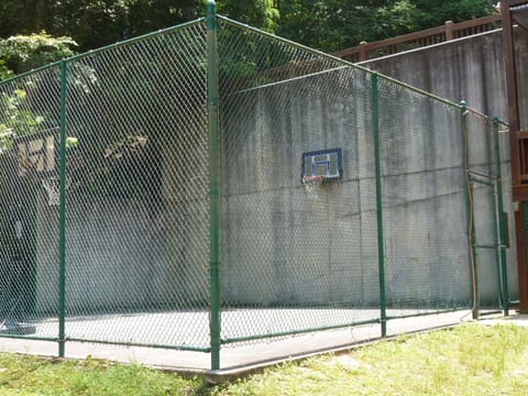 On-site basketball court
