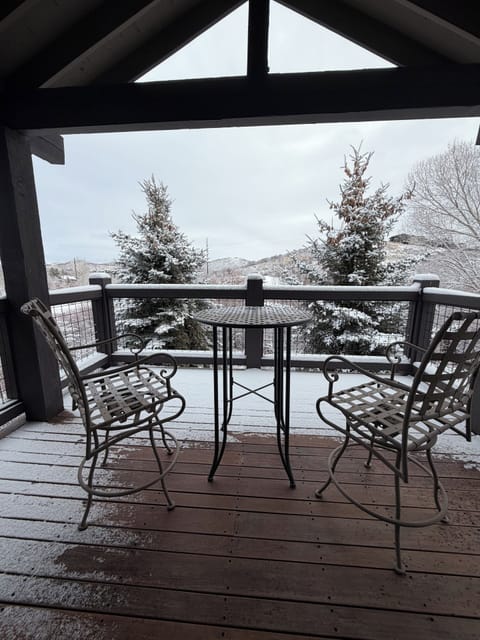 Upper deck off of the Master bedroom