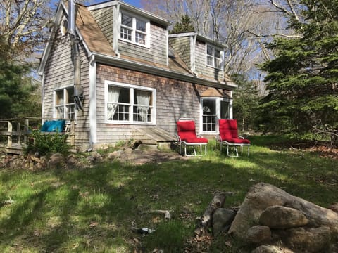 Side view of house from fire pit