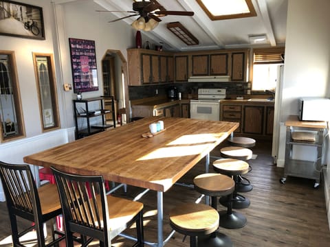Fully stocked kitchen