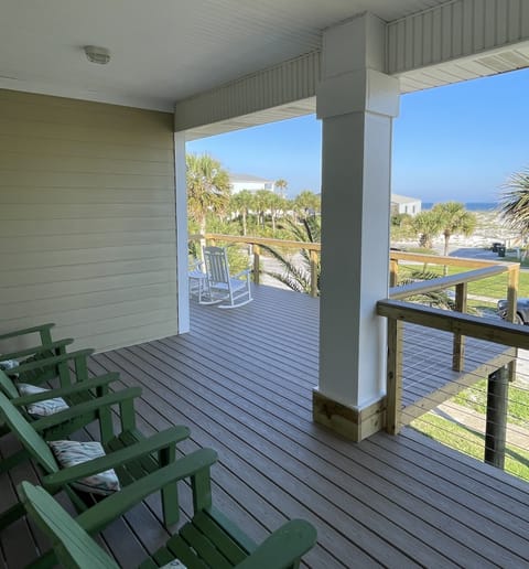 View from the front deck directly to the Gulf.