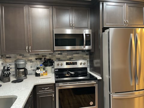 Kitchen fully remodeled with all new stainless steel appliances