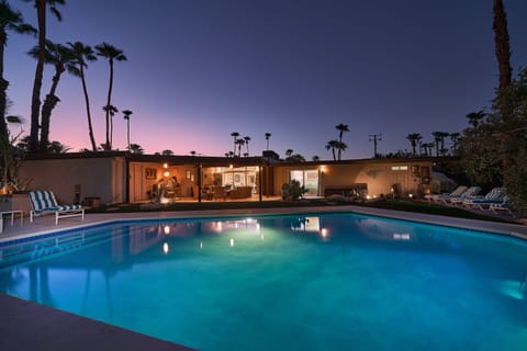Time for a night swim in your own private resort. 