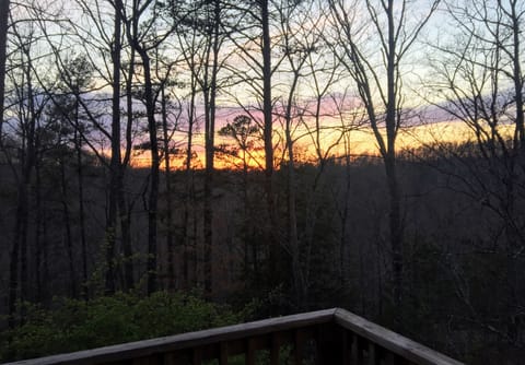 sunset view from rear deck