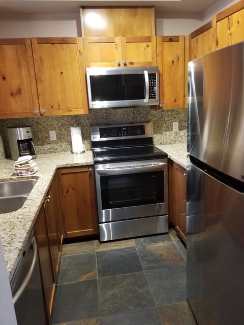 The kitchen is well equipped
