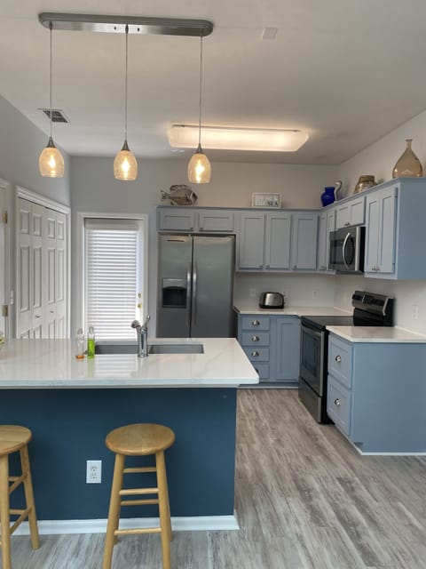 Updated countertops and flooring 