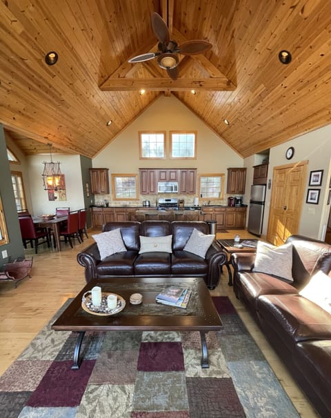 Open concept main floor with tons of light and amazing views