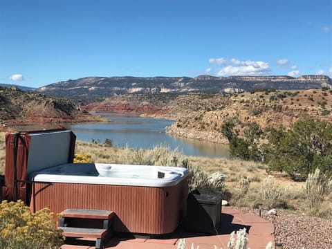 Outdoor hot tub  - a great place for star gazing.