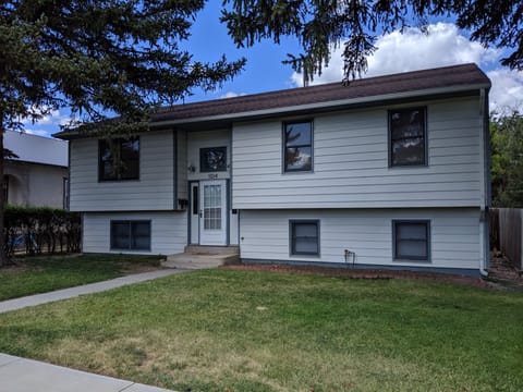 Street side view of this Split Level home