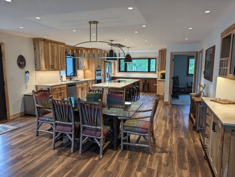 Dining and kitchen area