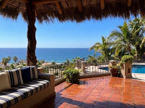 View from the Palapa area and the pool