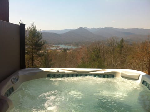 Beautiful view of Lake Chatuge, Mountains of Brasstown Bald and sunsets from spa