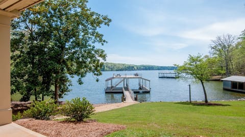 This cove is fantastic! See it from almost every room. Gentle slope from house.