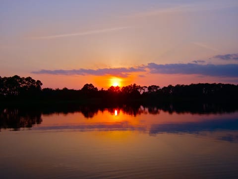 The most beautiful sunsets down at the dock!