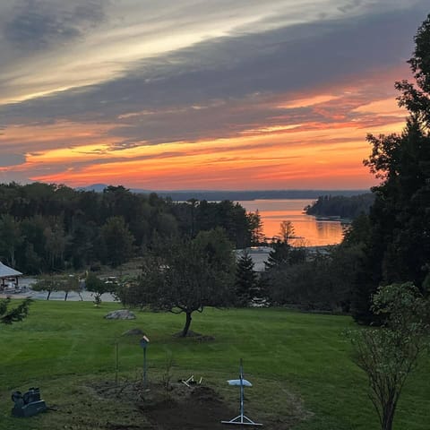 Summer Sunset overlooking the Cove from the guesthouse