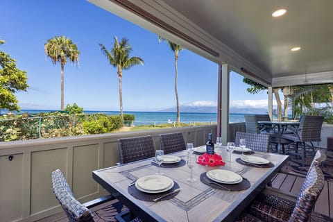 Deck looking out towards ocean; access from Living Room and Master Bedroom