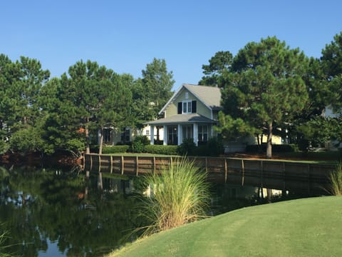 Back of the home from the 18th hole of The Raven