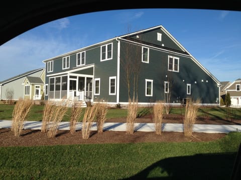 Our villa from rear showing our porch
