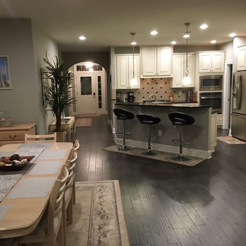 View from Great Room facing kitchen and front door