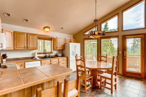 The cook will have great views while they prepare your favorite meals.