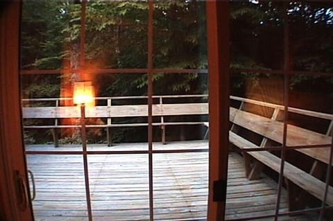 Partial view of deck from TV room