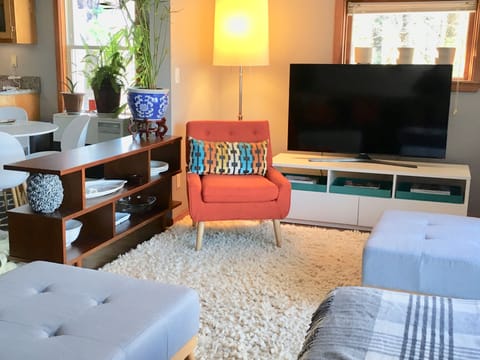 Side View of TV from Living Room couch